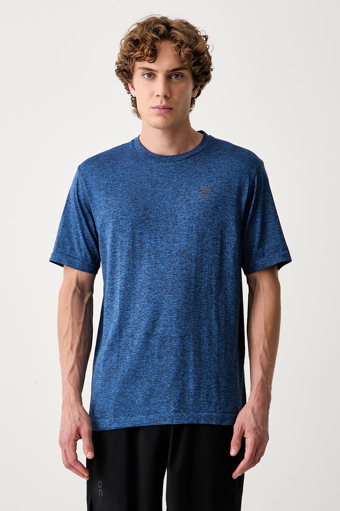On T-shirt sportowy męski niebieski 1MG30325503
