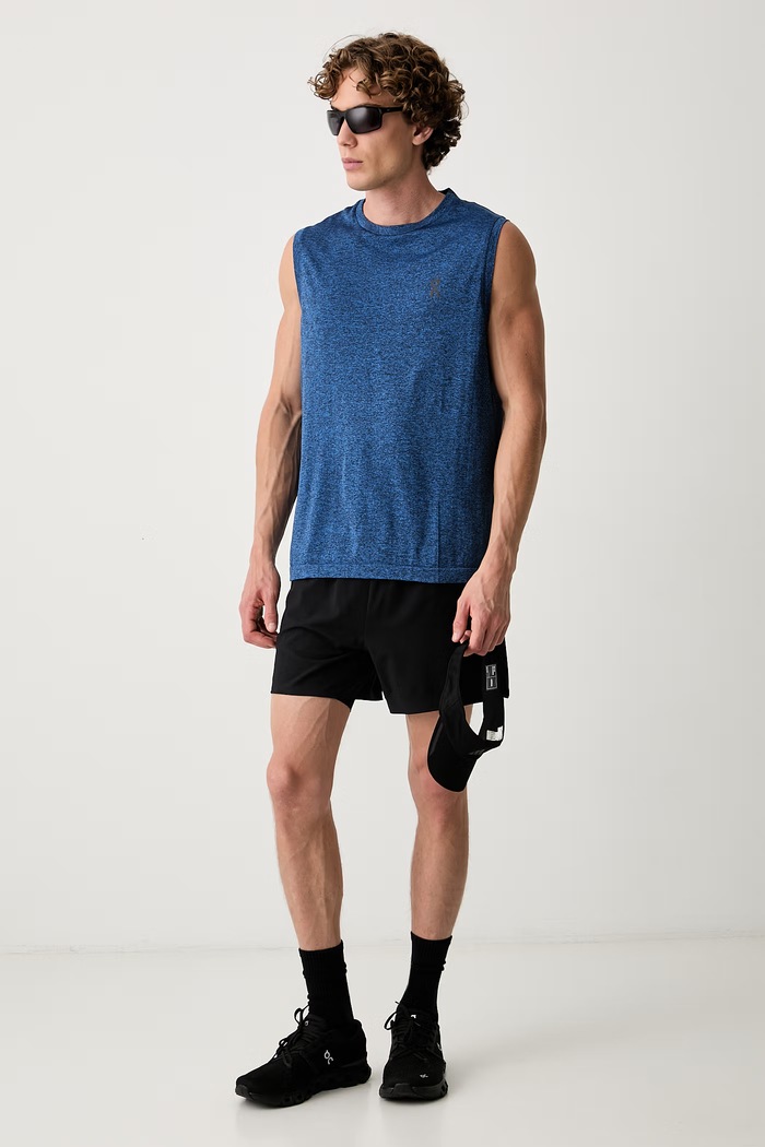 On T-shirt treningowy męski 1MG30535503 niebieski AW26