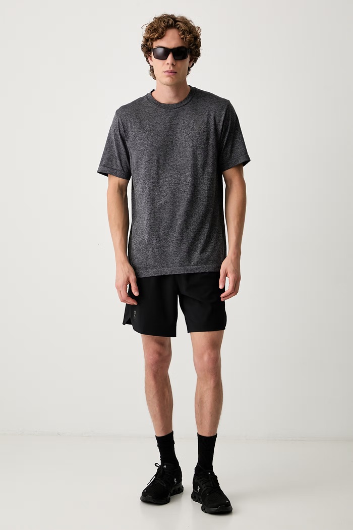 On T-shirt treningowy męski 1MG30325456 szary AW26
