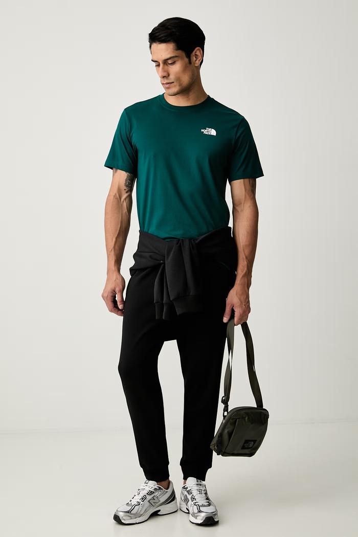 The North Face T-shirt męski z bawełną EVOLUTION NF0A8B6KN4J1 zielony AW26