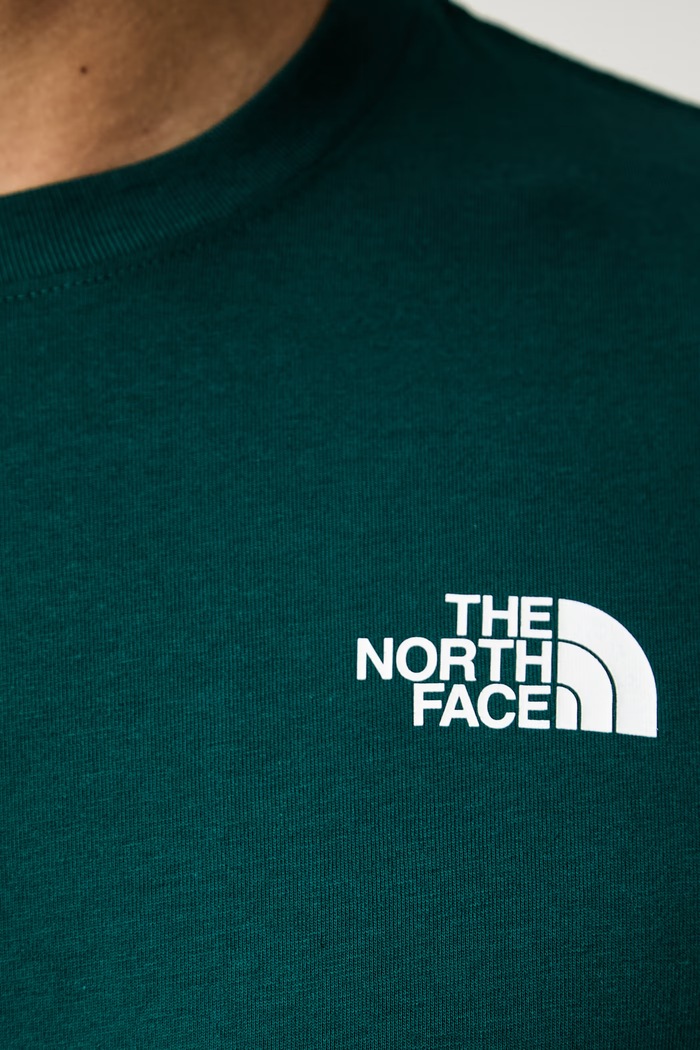 The North Face T-shirt męski z bawełną EVOLUTION NF0A8B6KN4J1 zielony