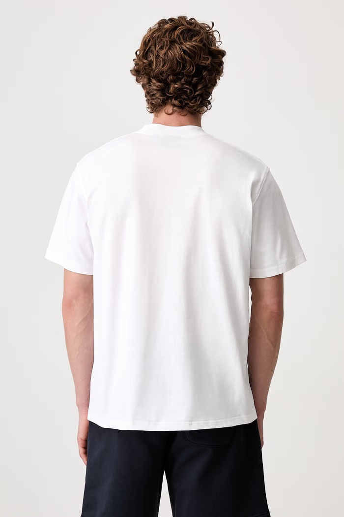 Odzież Barbour T-shirt bawełniany męski MTS1692WH11 biały