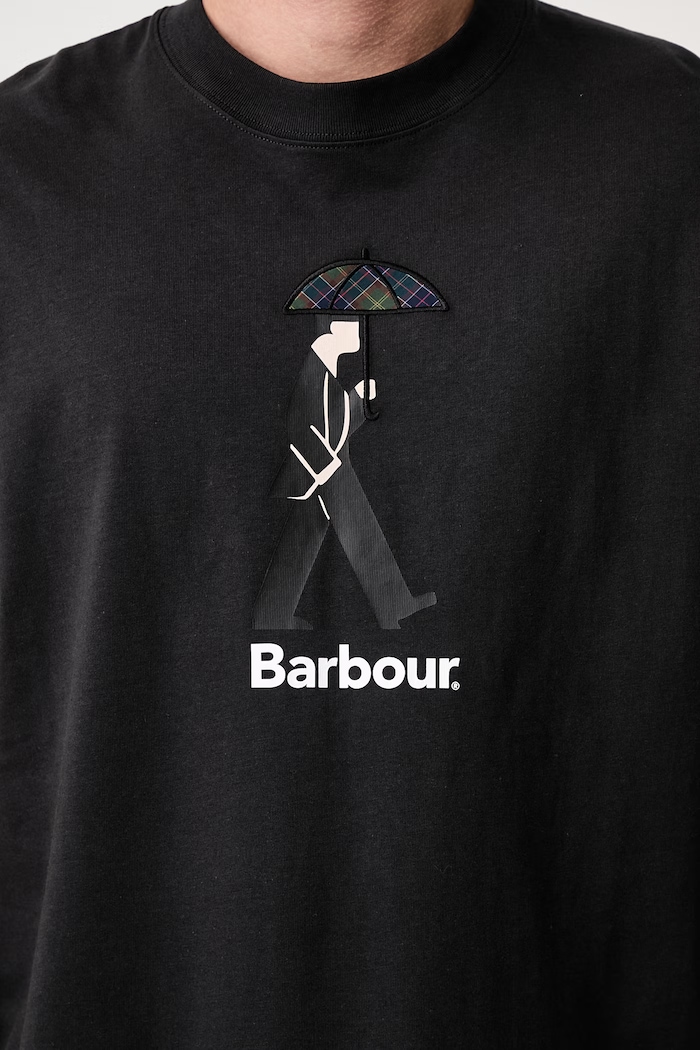 Barbour T-shirt bawełniany męski MTS1692BK31