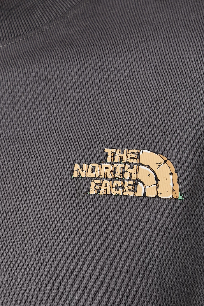 The North Face t-shirt da uomo in cotone Relaxed NF0A8JBERHI1 grigio