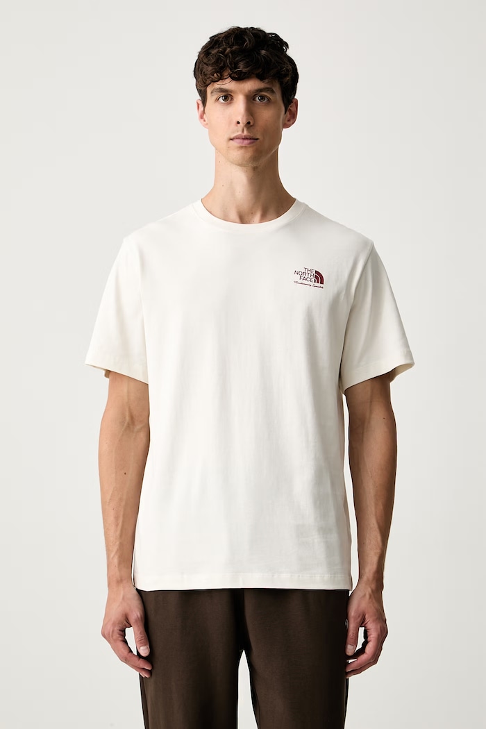 Oblačila The North Face kratka majica moška bombažna Relaxed NF0A8JACQLI1 bež