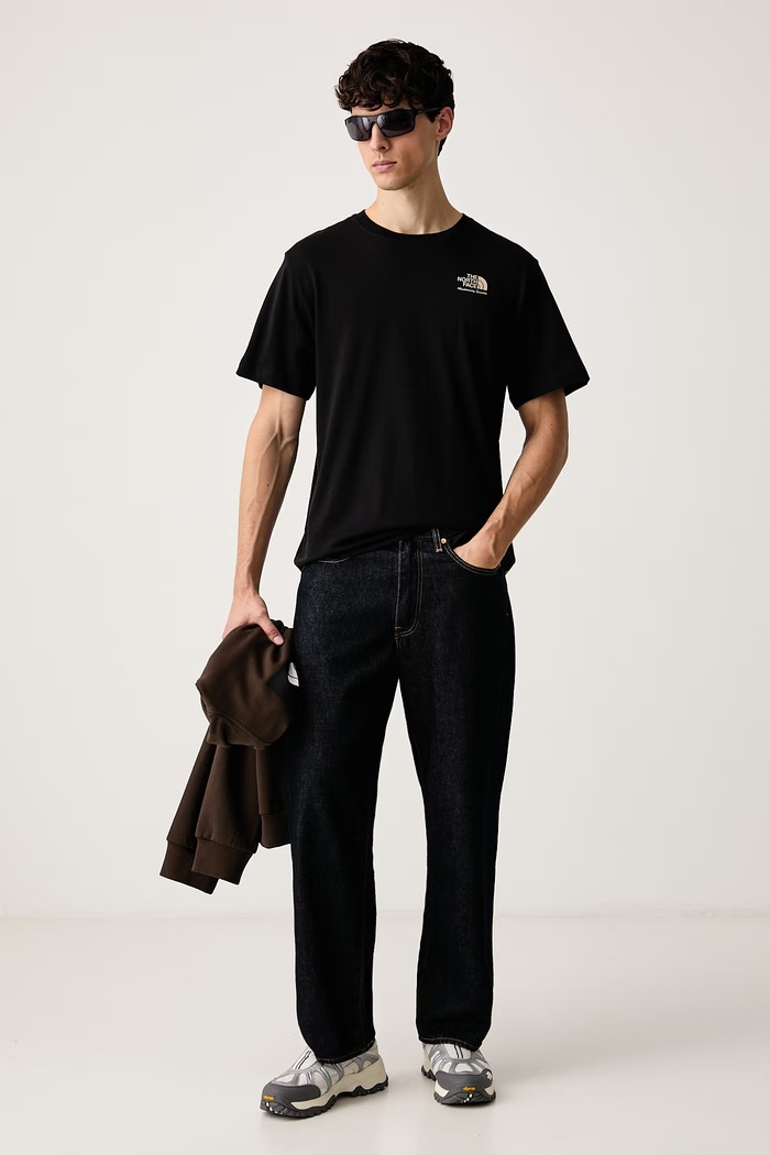 The North Face Majica za muškarce od pamuka Relaxed NF0A8JACJK31 crna AW26