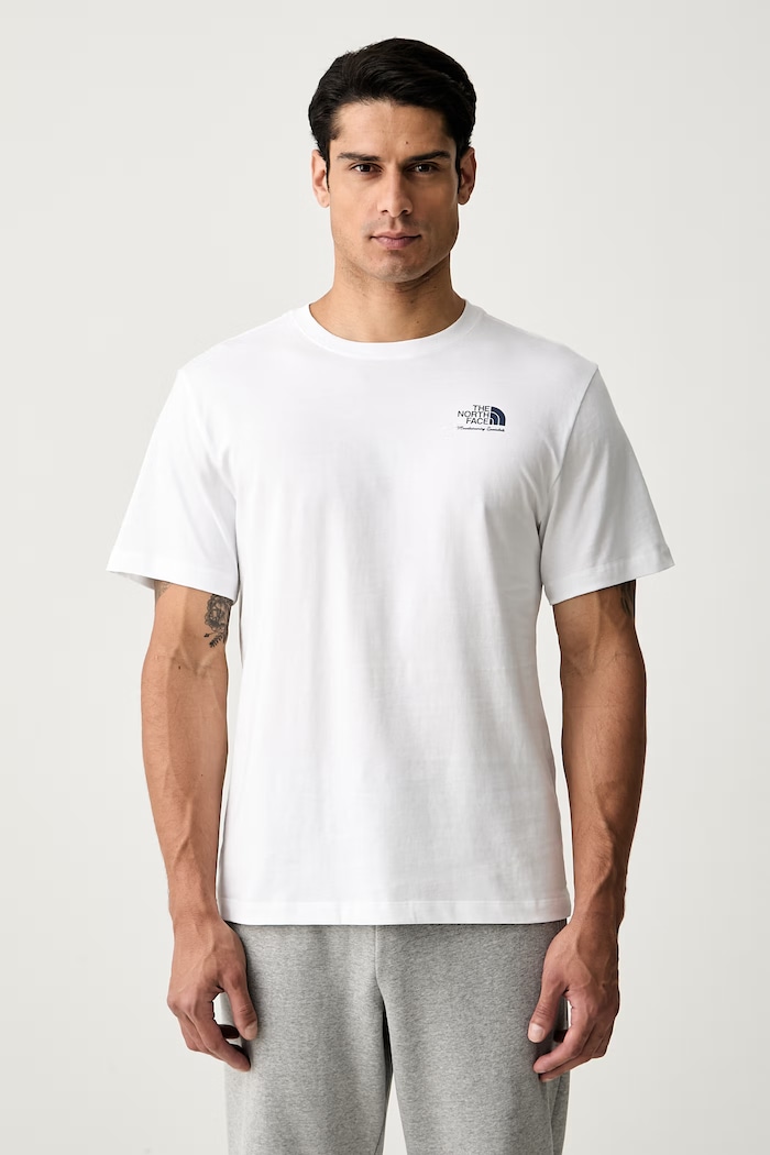 Oblačila The North Face kratka majica moška bombažna Relaxed NF0A8JACFN41 bela