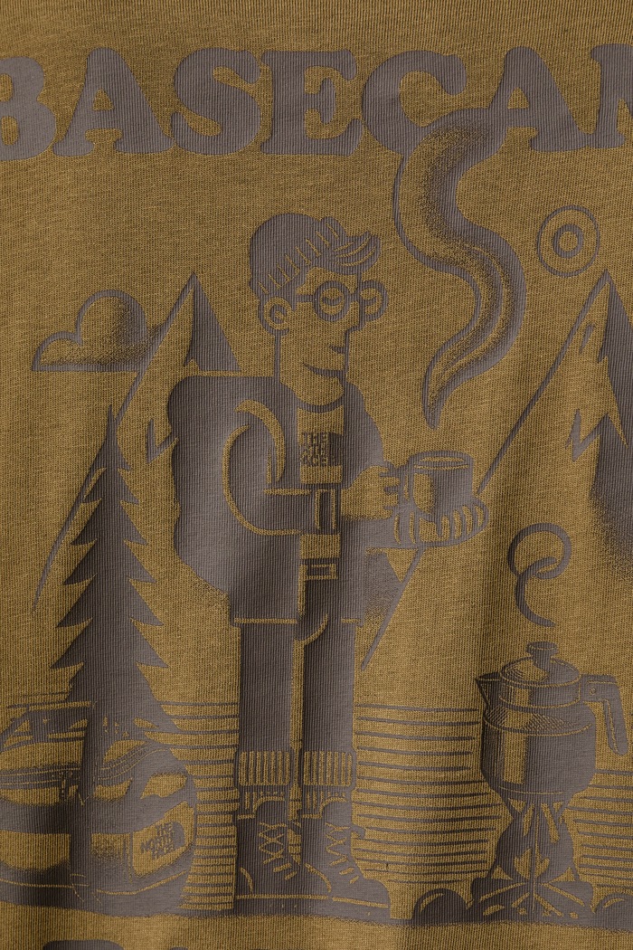 T-shirt męski bawełniany Basecamp The North Face zielony NF0A8JAA2EK1