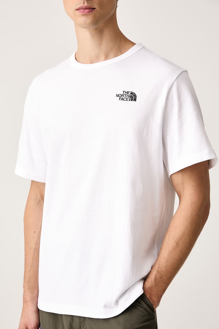 T-shirt ανδρικό βαμβακερό Relaxed The North Face NF0A8JA8FN41 λευκό