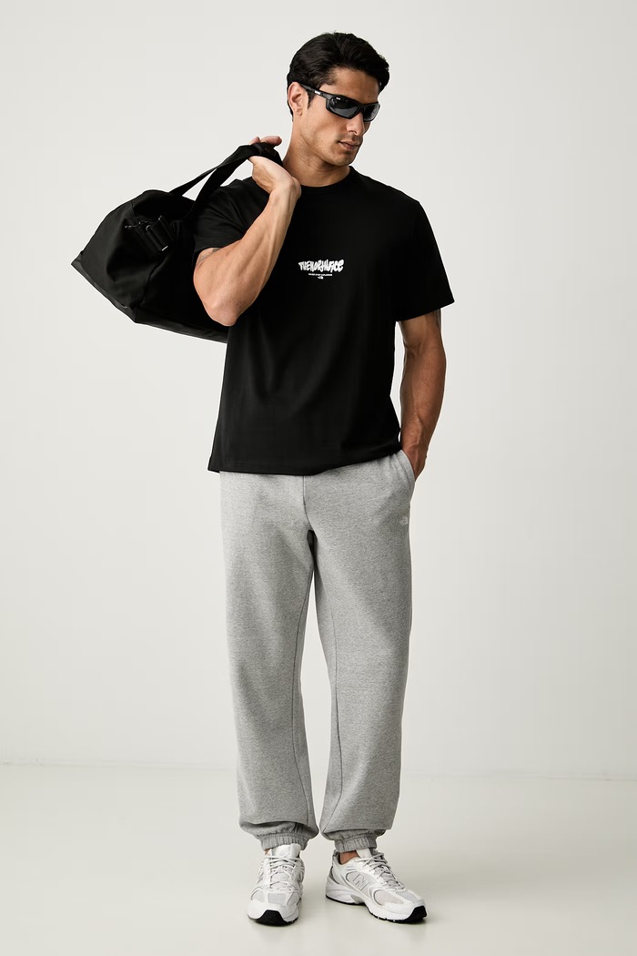The North Face kratka majica moška bombažna Relaxed NF0A8JA6JK31 črna AW26