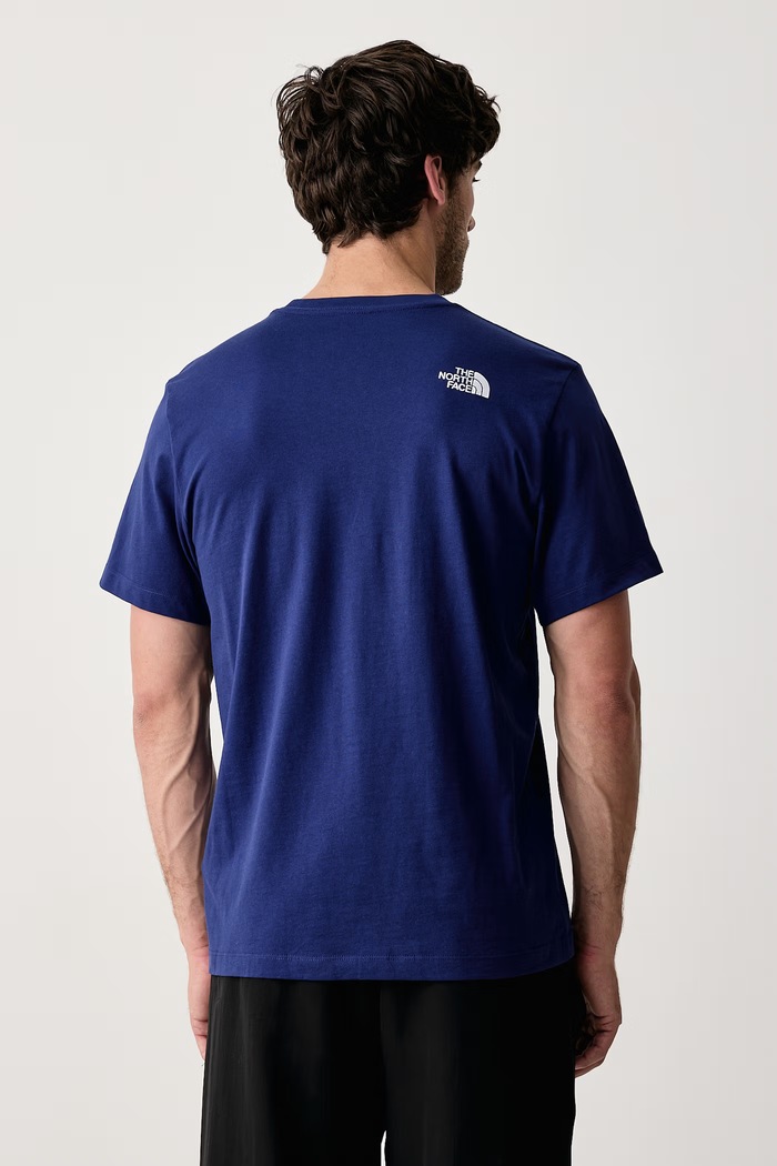 Odjeća The North Face Majica za muškarce od pamuka Relaxed NF0A8JA5NLV1 mornarsko plava