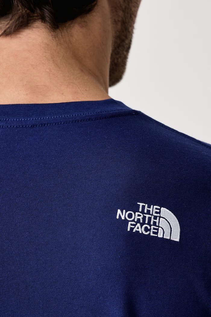 Majica za muškarce od pamuka Relaxed The North Face mornarsko plava NF0A8JA5NLV1