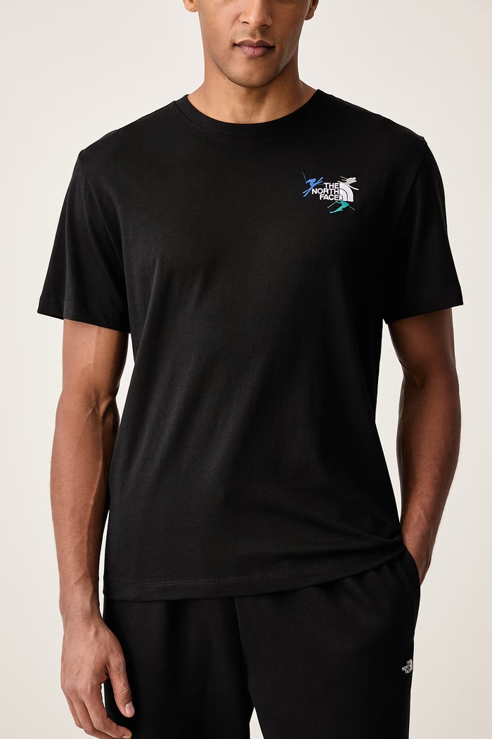 T-shirt ανδρικό βαμβακερό Relaxed The North Face NF0A8JA5JK31 μαύρο