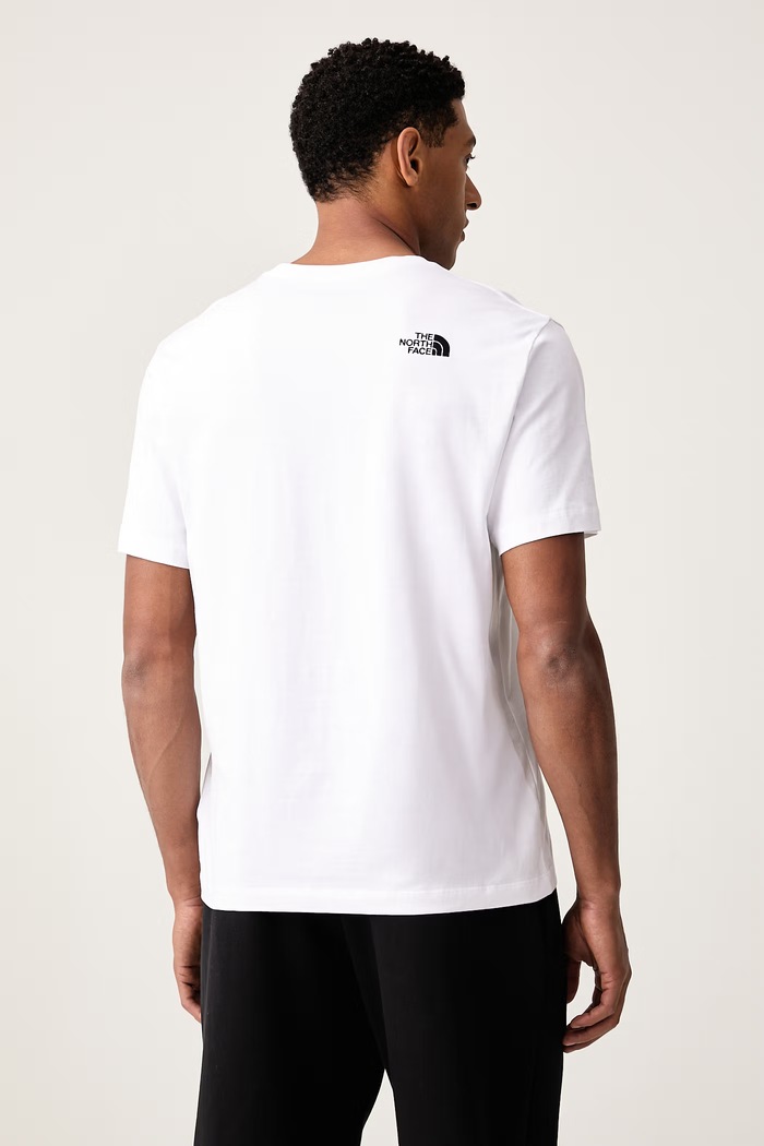 Ρούχα The North Face T-shirt ανδρικό βαμβακερό Relaxed NF0A8JA5FN41 λευκό