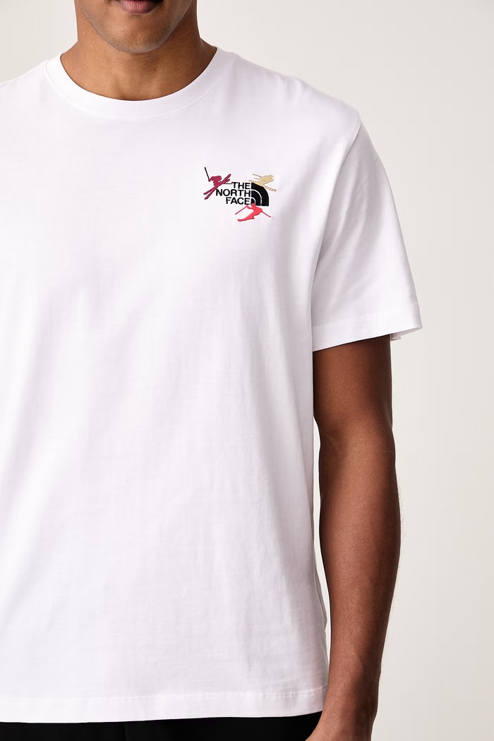 T-shirt ανδρικό βαμβακερό Relaxed The North Face NF0A8JA5FN41 λευκό