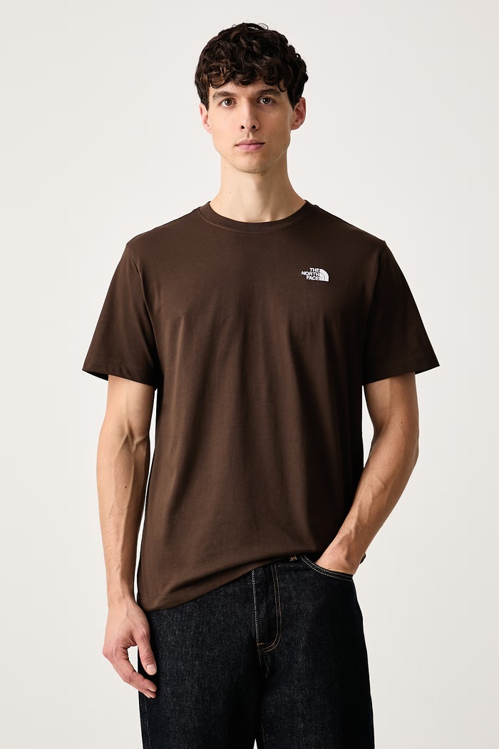 The North Face Majica za muškarce s pamukom Simple Dome smeđa NF0A8CZ2NMF1