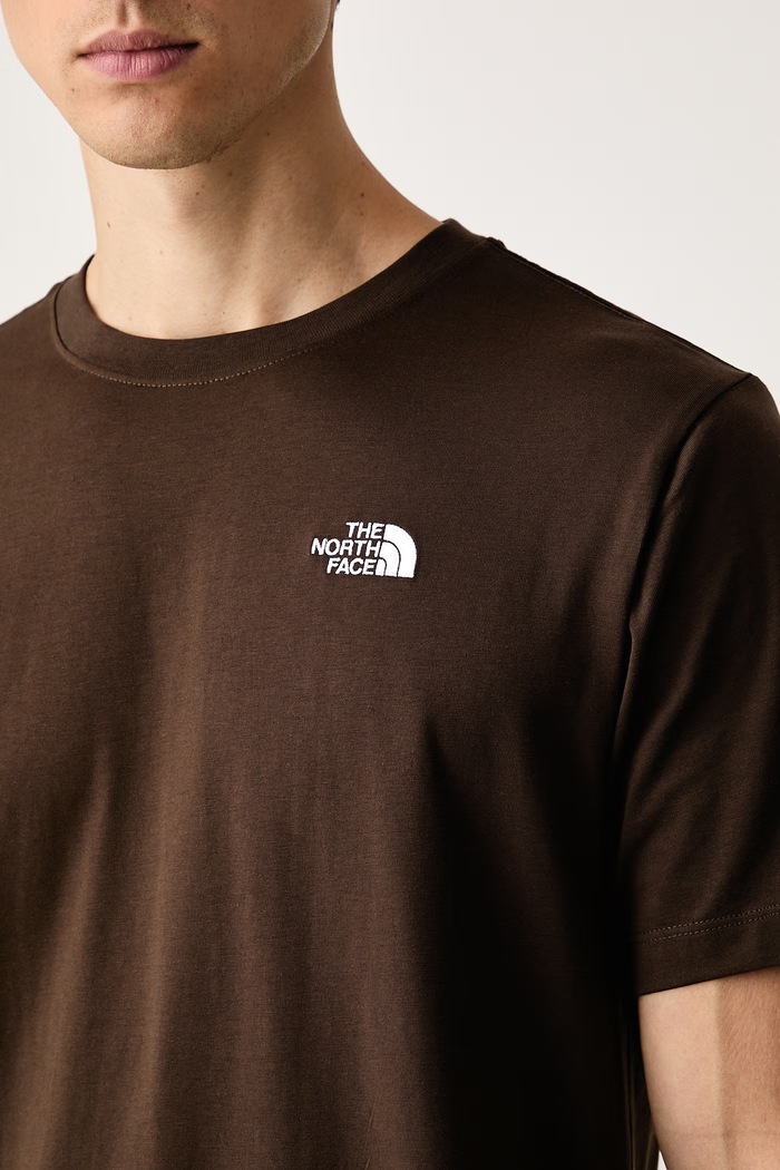 Majica za muškarce s pamukom Simple Dome The North Face NF0A8CZ2NMF1 smeđa