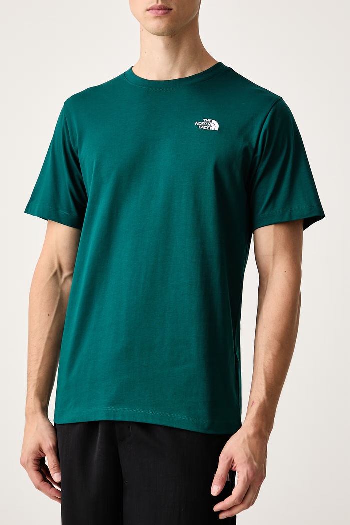 T-shirt męski z bawełną Simple Dome The North Face NF0A8CZ2N4J1 zielony