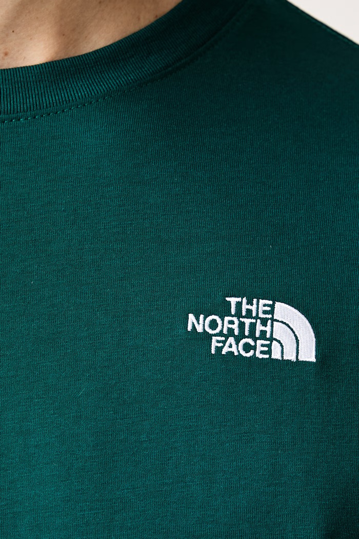 T-shirt męski z bawełną Simple Dome The North Face zielony NF0A8CZ2N4J1