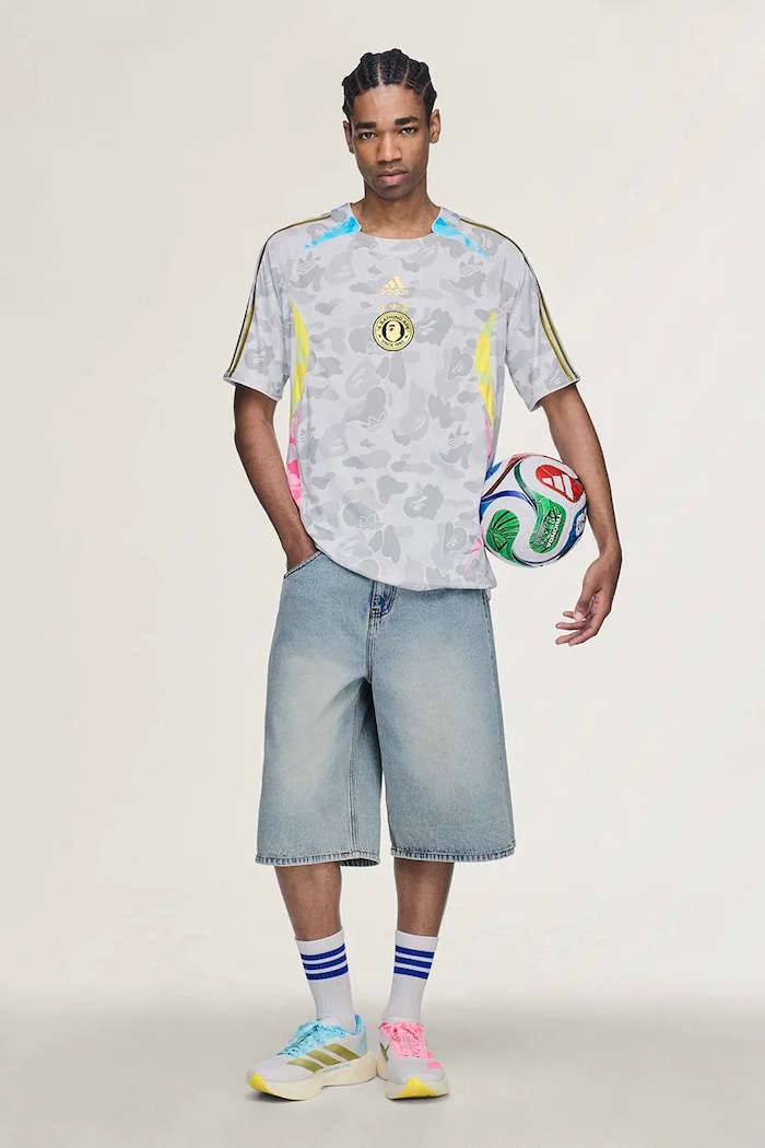adidas Originals Teamgeist x Bape t-shirt Men's KU5996 gray AW26