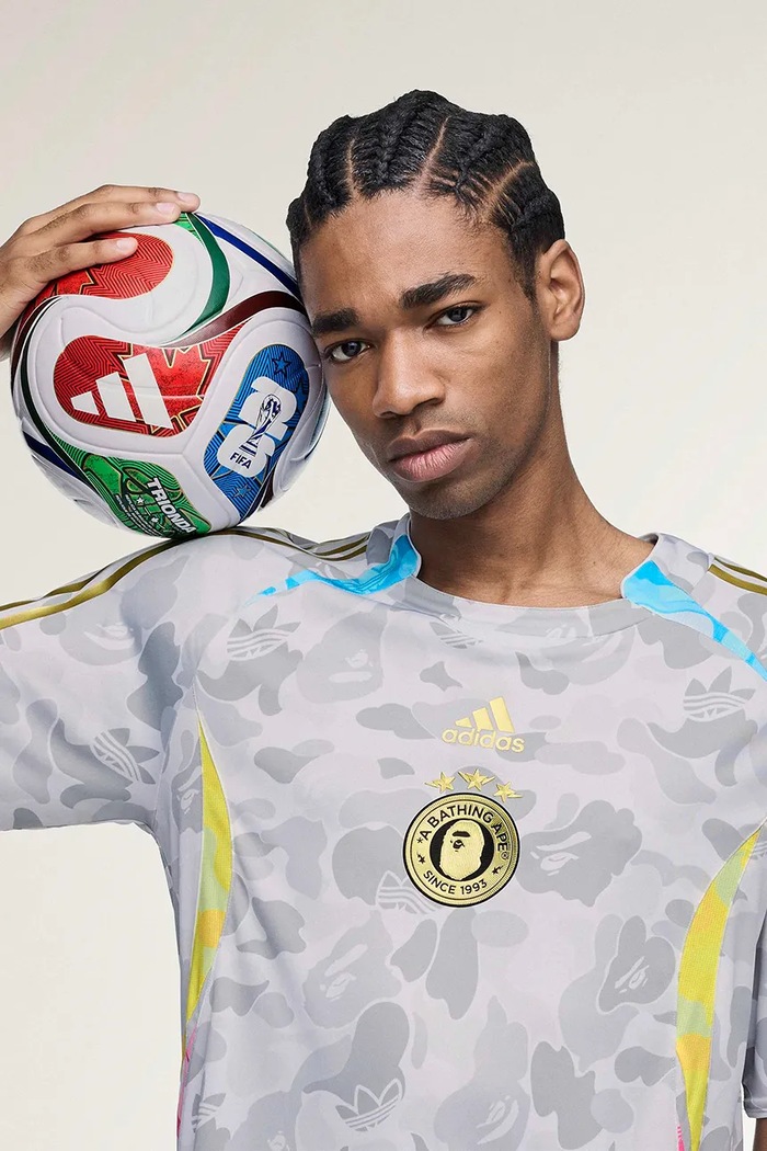 adidas Originals Teamgeist x Bape t-shirt Men's KU5996 gray