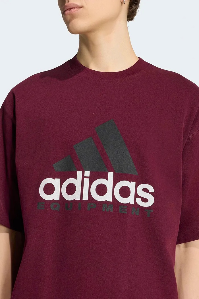 Equipment T-shirt bawełniany męski adidas Originals KR3963 bordowy
