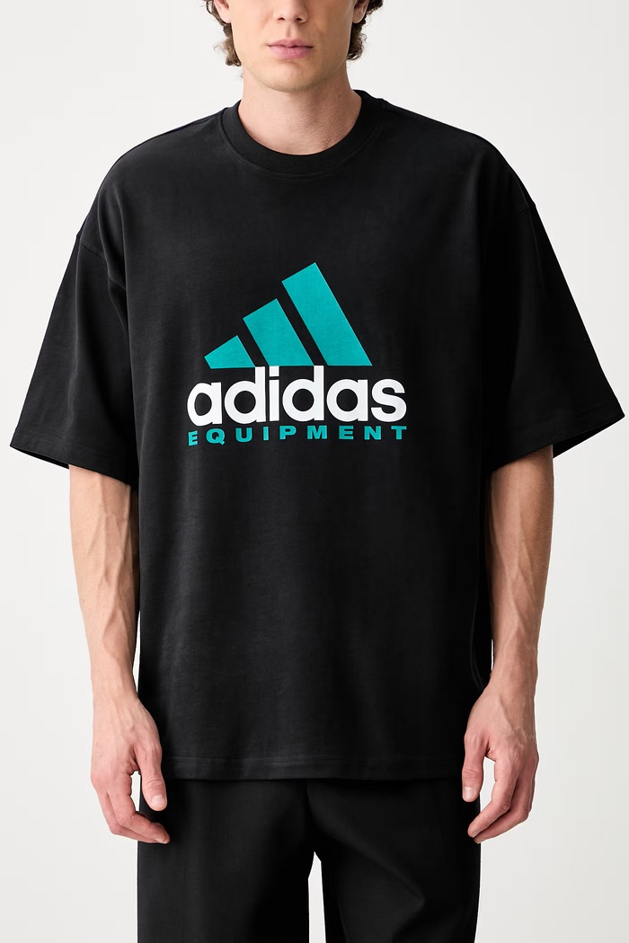 adidas Originals Equipment T-shirt oversize bawełniany męski KR3961 czarny
