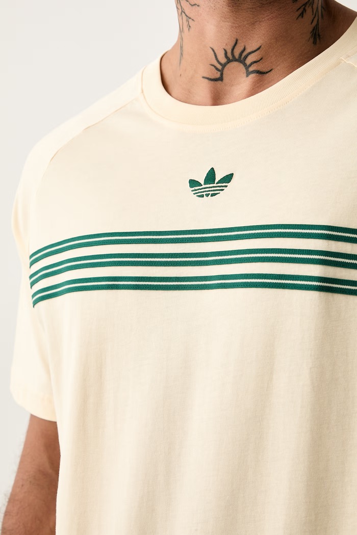 adidas Originals T-shirt męski bawełniany KR7217 beżowy