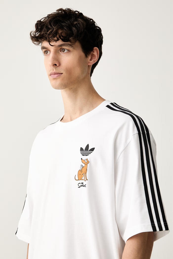 adidas Originals T-shirt męski bawełniany Little Santas Helper biały LG5060