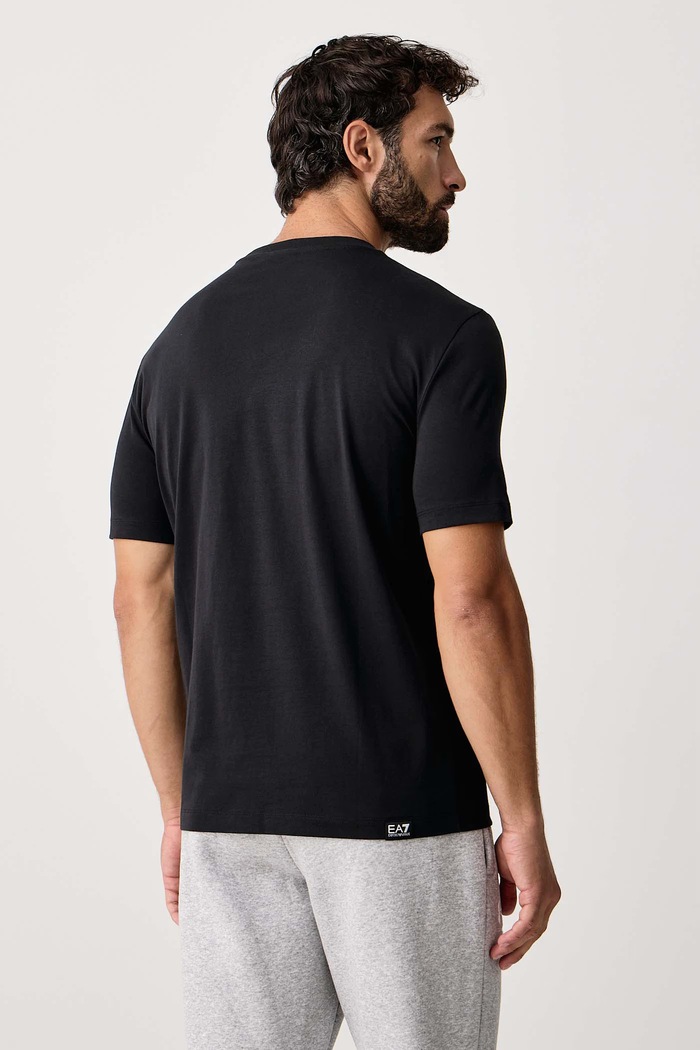 Odzież EA7 Emporio Armani T-shirt męski bawełniany AF12503.7M002128 czarny