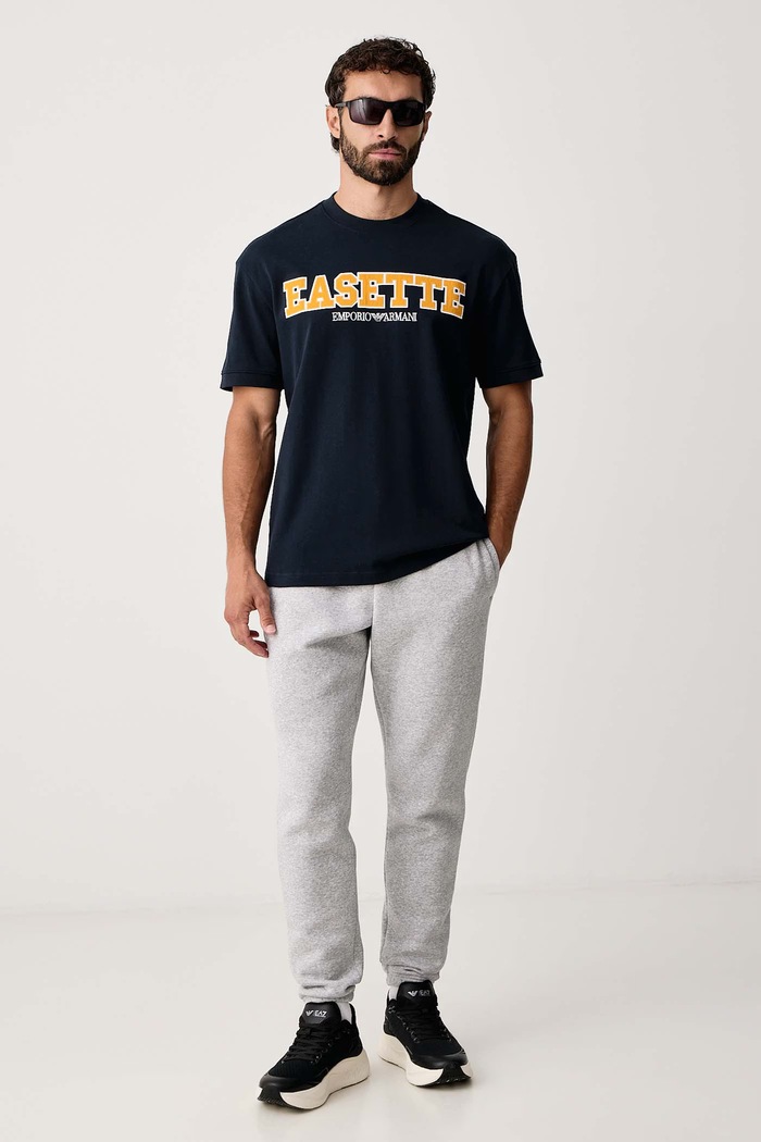 EA7 Emporio Armani T-shirt męski bawełniany AF16720.7M002208 granatowy AW26