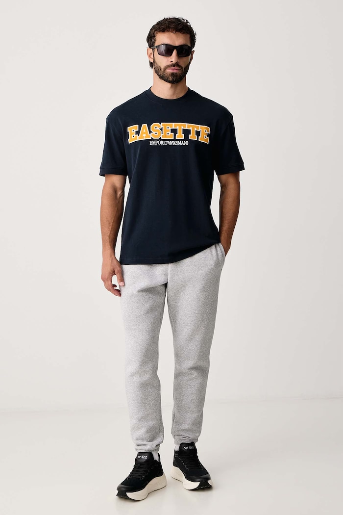 EA7 Emporio Armani T-shirt męski bawełniany AF16720.7M002208 granatowy AW26