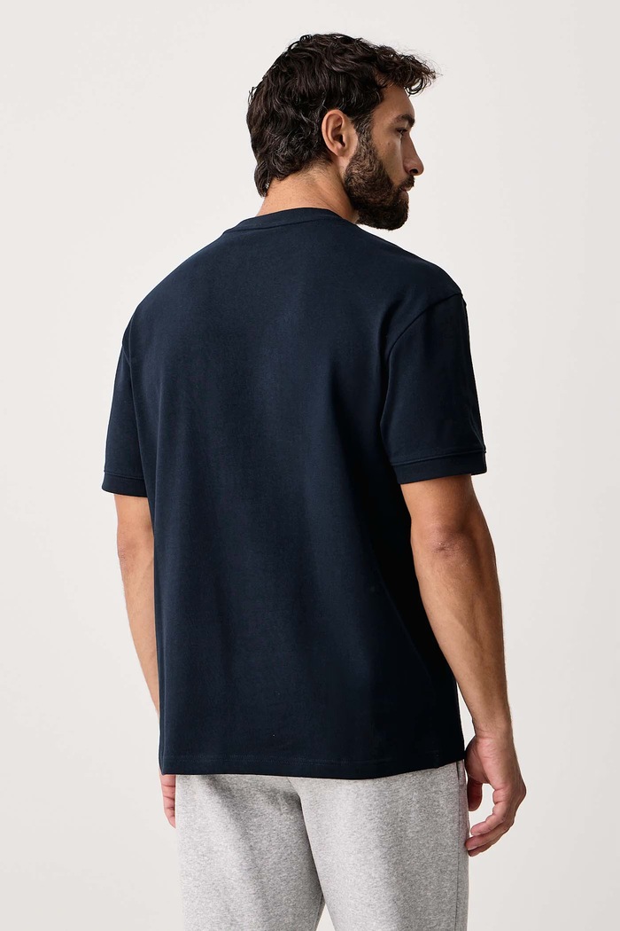 Odzież EA7 Emporio Armani T-shirt męski bawełniany AF16720.7M002208 granatowy