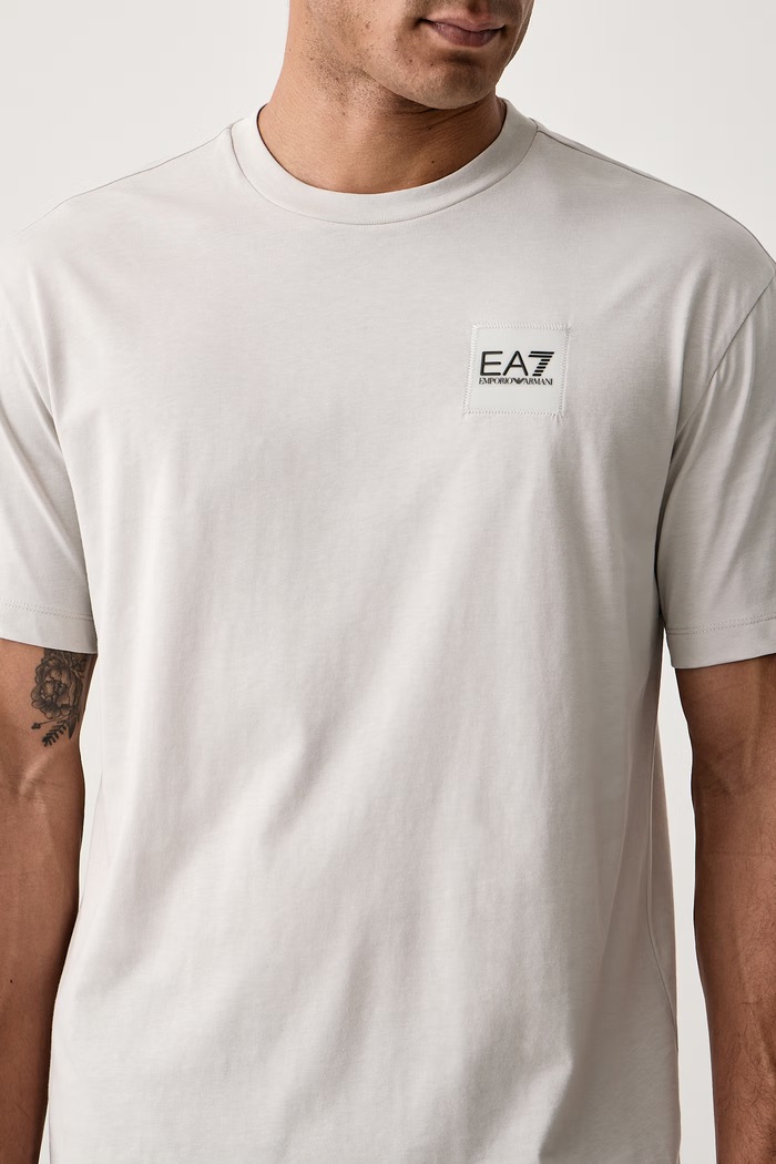 T-shirt męski bawełniany EA7 Emporio Armani AF17789.7M002226 szary