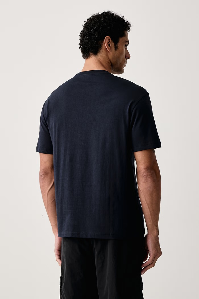 Odzież EA7 Emporio Armani T-shirt męski bawełniany AF17789.7M002226 granatowy