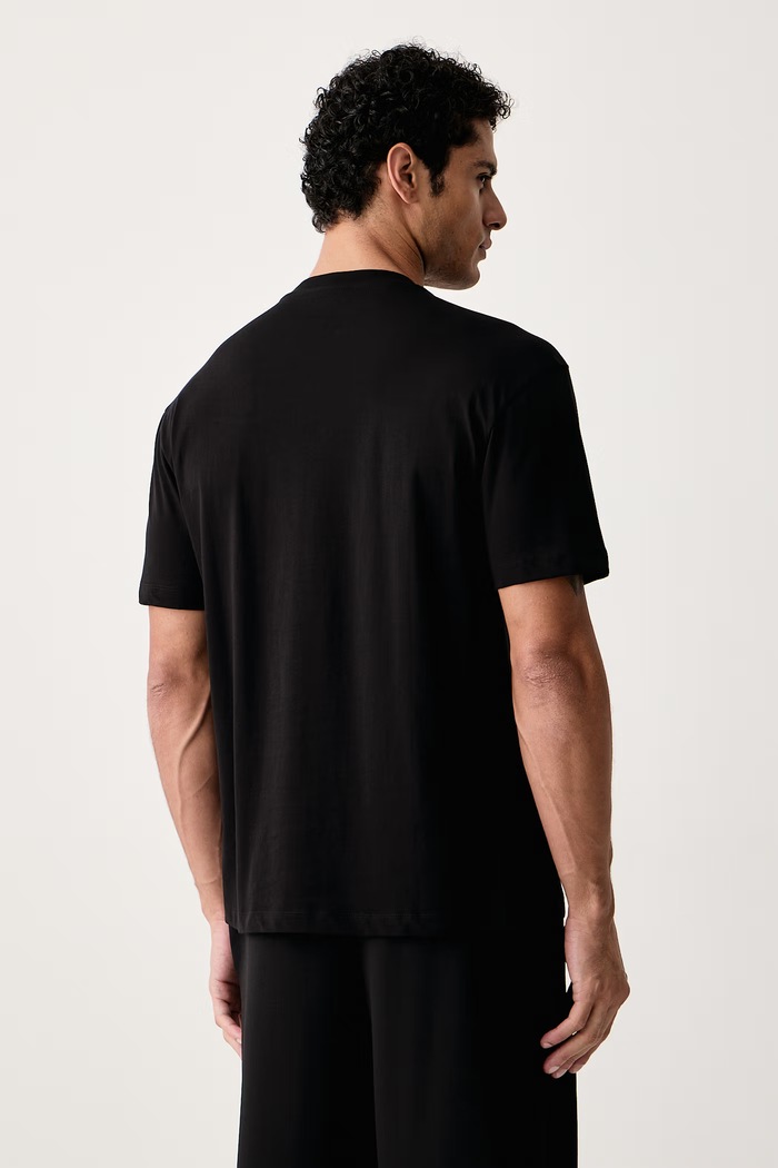 Odzież EA7 Emporio Armani T-shirt męski bawełniany AF17789.7M002226 czarny