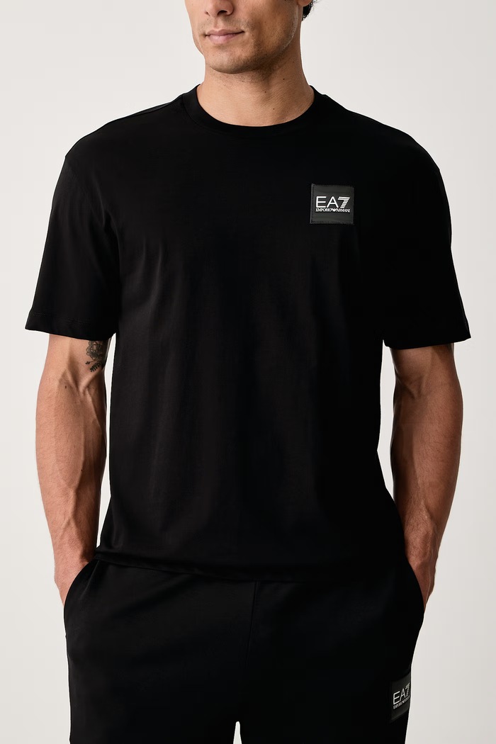 T-shirt męski bawełniany EA7 Emporio Armani AF17789.7M002226 czarny