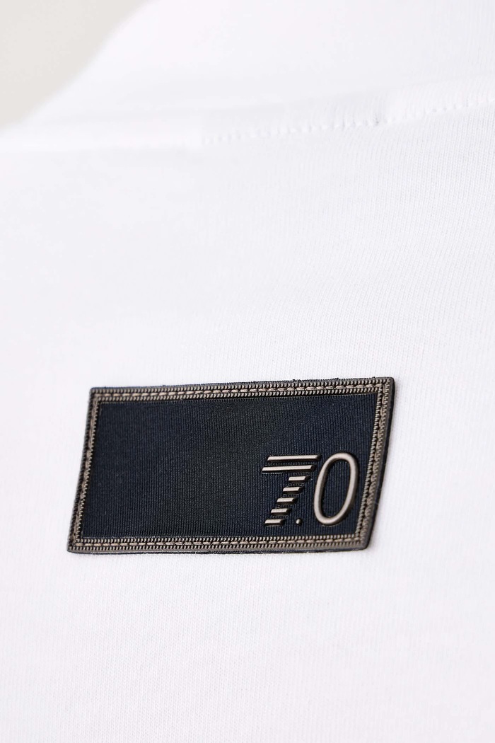 T-shirt męski bawełniany EA7 Emporio Armani biały AF29379.7M002822