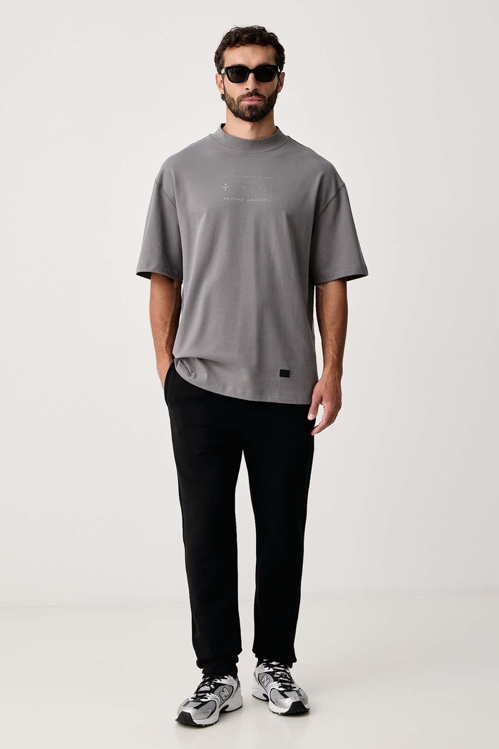EA7 Emporio Armani T-shirt męski bawełniany AF29379.7M002822 szary AW26