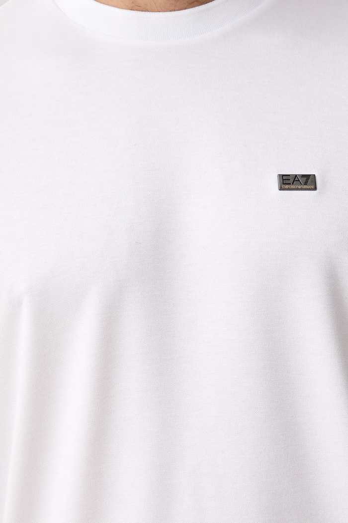 EA7 Emporio Armani T-shirt męski z modalem AF13862.7M002096 biały