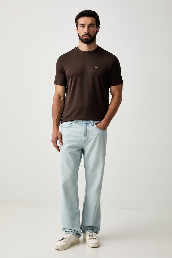 EA7 Emporio Armani T-shirt męski z modalem AF13862.7M002096 brązowy AW26