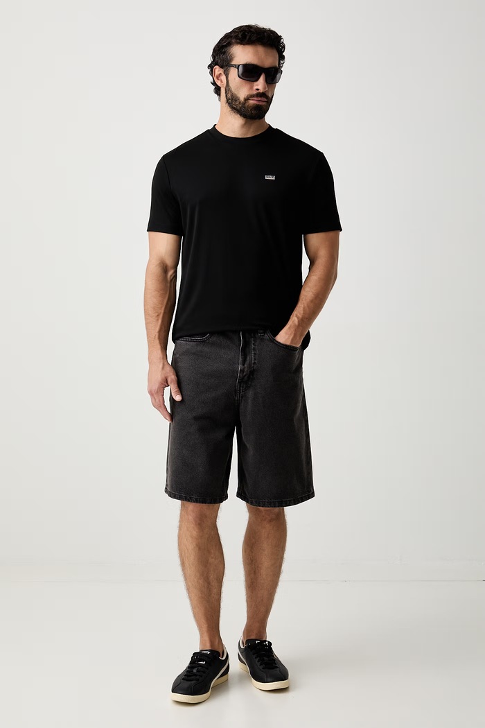 EA7 Emporio Armani T-shirt męski z modalem AF13862.7M002096 czarny AW26