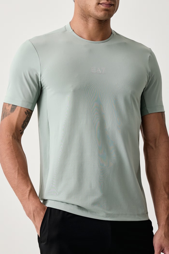 T-shirt treningowy męski EA7 Emporio Armani AF24495.7M002148 zielony