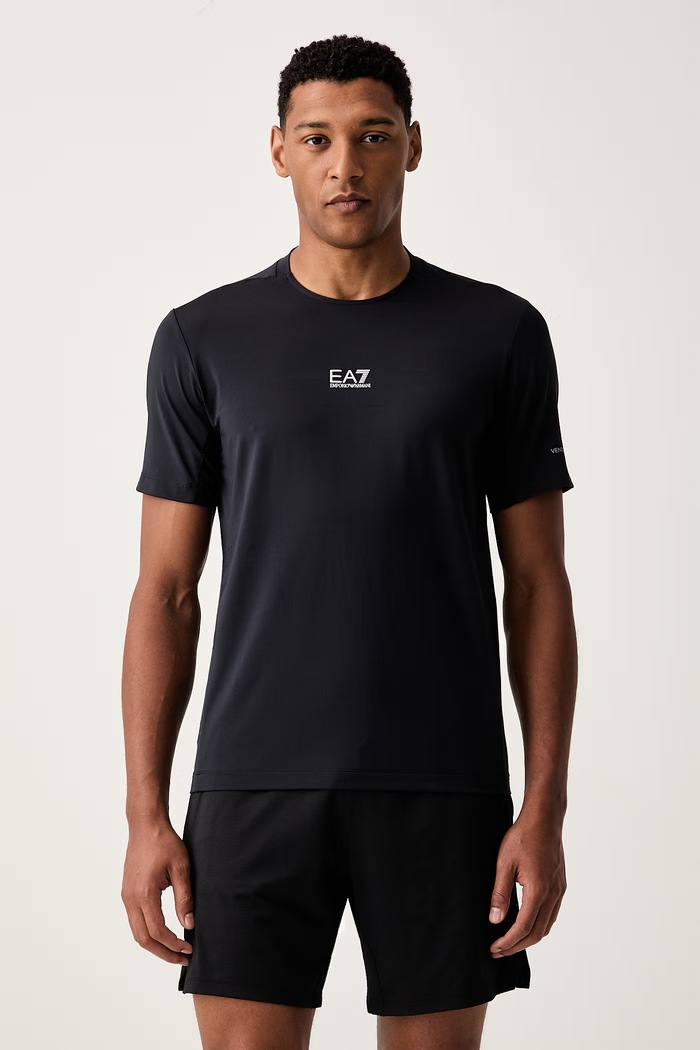 EA7 Emporio Armani T-shirt treningowy męski granatowy AF24495.7M002148