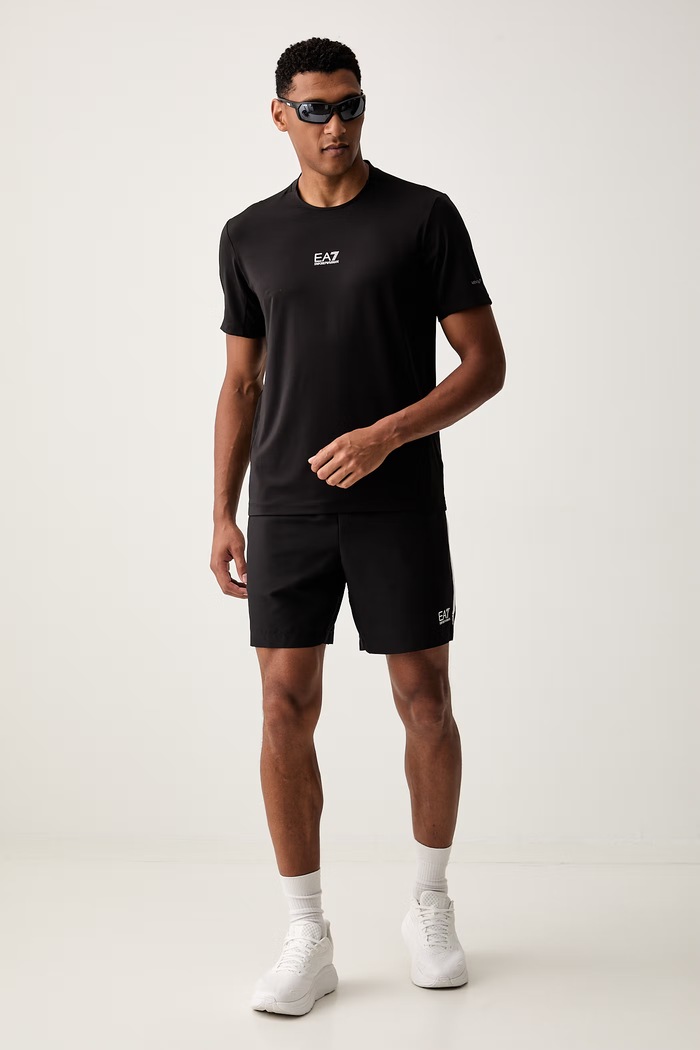 EA7 Emporio Armani T-shirt treningowy męski AF24495.7M002148 czarny AW26