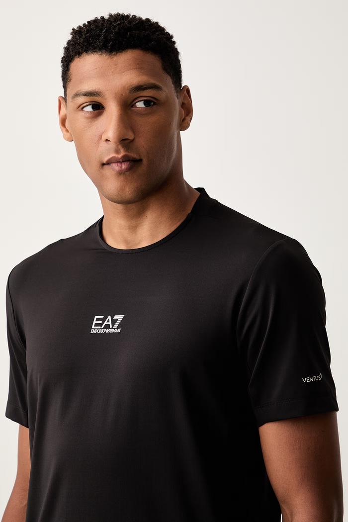 EA7 Emporio Armani T-shirt treningowy męski czarny AF24495.7M002148