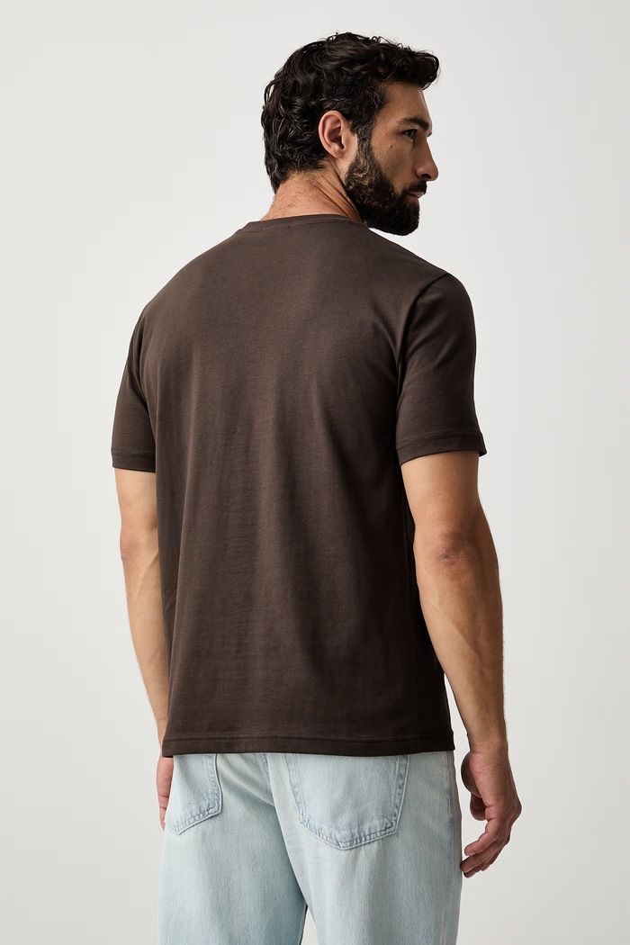 Odzież EA7 Emporio Armani T-shirt męski bawełniany AF13741.7M002229 brązowy