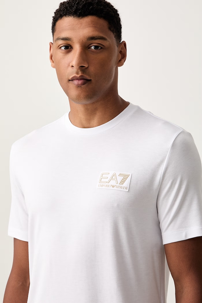 EA7 Emporio Armani тениска мъжка с вискоза бял AF13739.7M002238