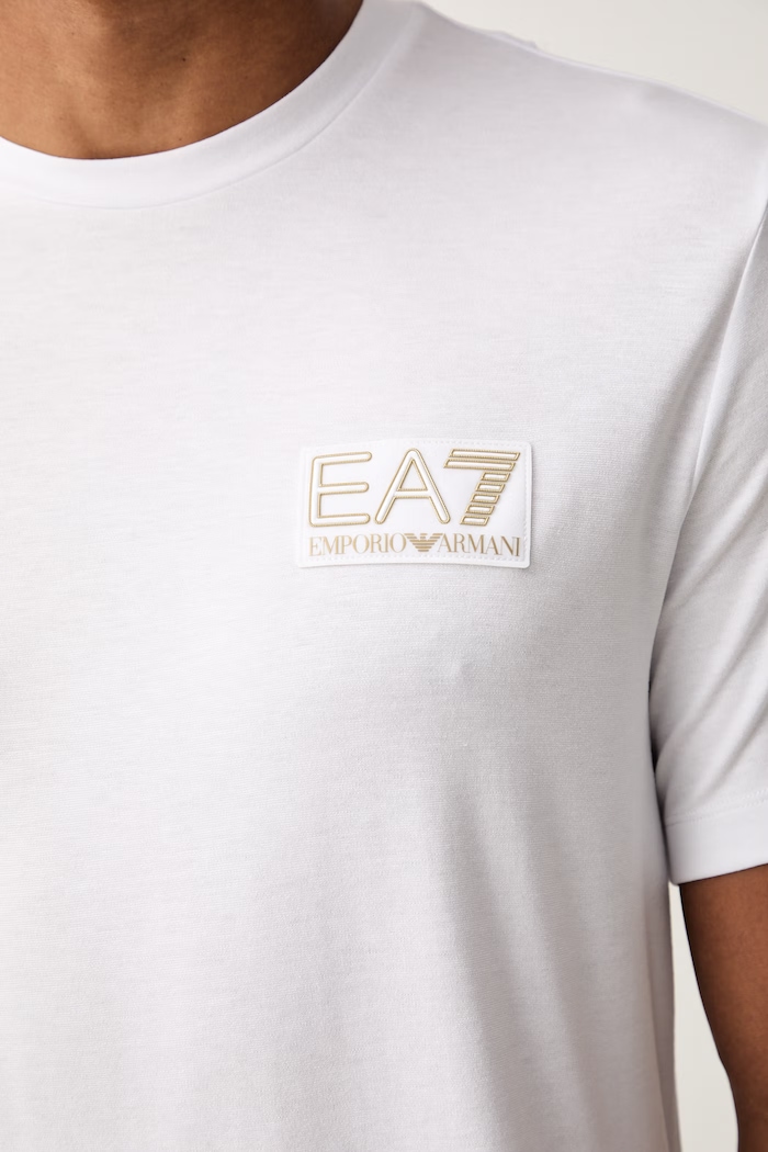 EA7 Emporio Armani тениска мъжка с вискоза AF13739.7M002238 бял