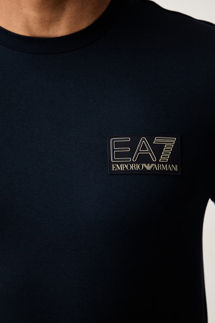 EA7 Emporio Armani T-shirt męski z wiskozą AF13739.7M002238 granatowy